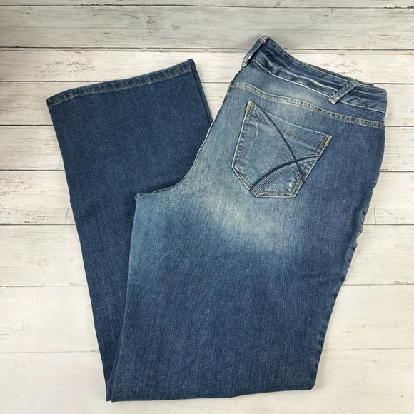 Lane Bryant High Rise Boot Womens Jeans Blue Size 16 Average 38x31 - Picture 1 of 16